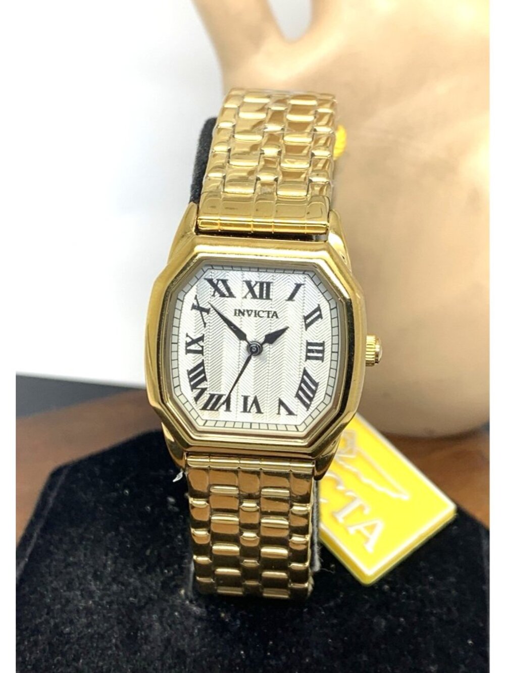 Invicta Women's Watch 48959 Angel Quartz Silver Dial Gold Stainless Steel 27mm